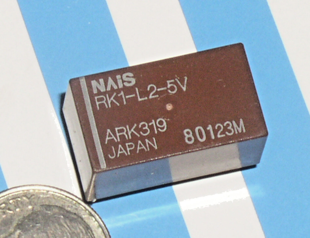 1 NAIS L2-5V DPDT 5V VOLT TWO COIL .5 A 5 V DC PCB LATCHING DC-RF 1.5 GHZ RELAY