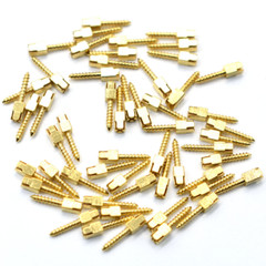30 Pcs Dental Screw Post 24K Gold Plated Conical Refills S/M/L/XL For Root Canal