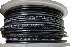 500′ Alpha 422010 Black 20AWG Stranded Hook Up Wire PVC UL AWM 1061 300V NEW