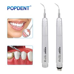 POPDENT Dental Ultrasonic Piezo Scaler Handpiece Hygienist 2/4 Holes With 3 Tips