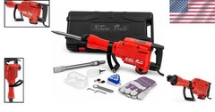 2200W Electric Demolition Jack Hammer with 2 Chisels & Safety Gear Included