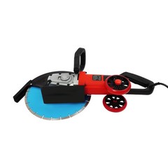 Electric Concrete Cutter Saw, Circular Saw with Saw Blade and Rolling Pulley