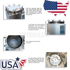 ETERFANT 35L High Pressure SterilizerLED Display Vertical Autoclave 105-134°C