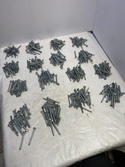 (200 Pcs.) Hex Head 3/8 x 2-1/2 Lag Bolts A307 Zinc Plate Wood Screws Huge Lot