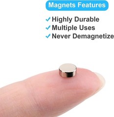 100 Pcs Small Magnets 5×2 mm Neodymium for Crafts