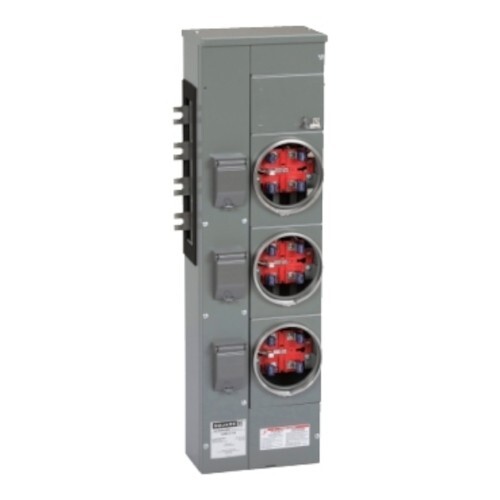 Square D EZM313-125 Meter Center Branch Unit, 125A, 208Y/120V, Ringed, No Bypass
