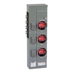 Square D EZM313-125 Meter Center Branch Unit, 125A, 208Y/120V, Ringed, No Bypass
