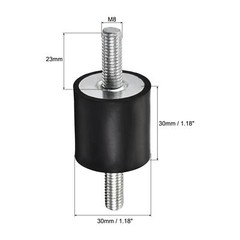 4pcs M8 Rubber Mounts Male Shock Absorber for Motor Generator Compressor