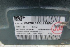 Dodge 23A20L14SL414FH 20:1 Ratio 1750RPM 2Hp Input 87.5RPM 5″ Shaft Gear Box