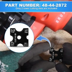 48-44-2872 1/4″, 3/8″, 1/2″ Cutting Die Set Fits for Milwaukee 2872-20, 2872-21