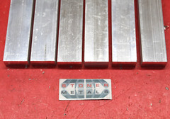 6 Pieces 1/2″ X 1″ ALUMINUM 6061 T6 FLAT BAR 7″ long Solid Extuded Stock