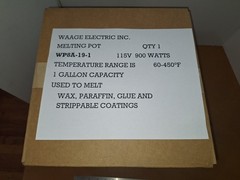 WAAGE MELTING POT WP8A-19-1 NEW IN BOX – 900 W 115V 60-450°F TEMP RANGE 1 GAL