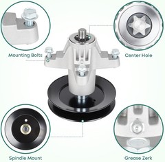 LT42 Deck Spindle Assembly 618-06976 918-06976 Fits for MTD Cub Cadet 42 inch De