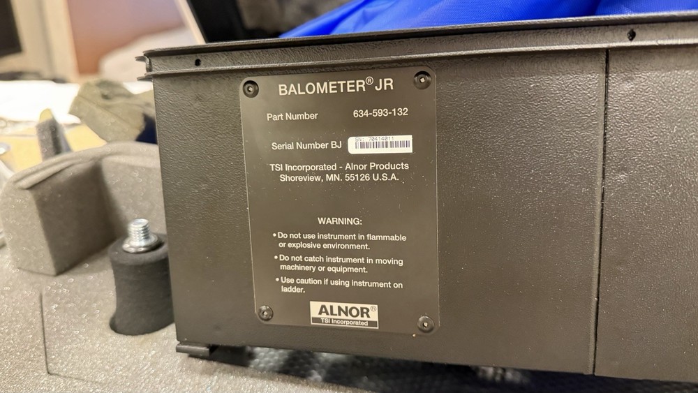 TSI Alnor Balometer Jr Airflow Capture, Model: 634-593-132