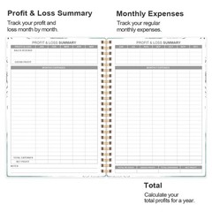 Income & Expense Tracker, Accounting Bookkeeping Ledger A5(8.5 x 5.5) Teal