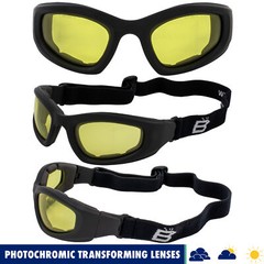 Birdz Eyewear Soar 24 Photochromic Safety Motorcycle Goggles for Men or Women