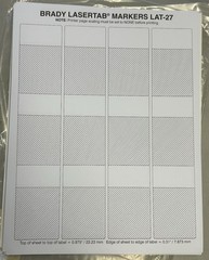 Brady LAT-27-361-1 LaserTab Series Self-Laminating Polyester Labels