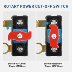 2/4PCS Universal Battery Disconnect Switch 12V/24V Cut Off Isolator for Cars RV
