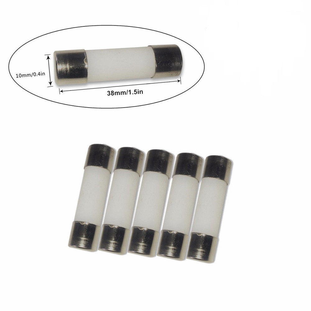 5Pcs 6A 10x38mm 380v-100KA Cylindrical Ceramic Fuses Link 6 Amp RO15 RT14 RT18