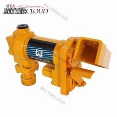Fuel Transfer Pump 20GPM Diesel Gasoline Kerosene Car Truck Tractor + Flow Meter