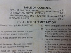 Haban 7-24560 Implement Lawn Garden Tractor 40 Snow Thrower Owner & Parts Manual