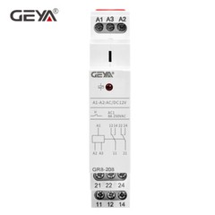 GEYA Auxiliary Relay AC/DC12V Electromagnetic Relay 8A/16A SPDT Module Relay
