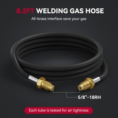 ARCCAPTAIN Argon CO2 Regulators with 8.2FT Inert Gas Welding Hose 0-4000 PSI