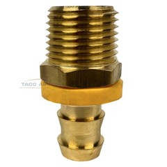 6 Pack Easy Lock Brass Hose Barb Fitting Connector 1/2″ Push-Lock x 1/2″ MNPT