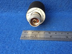 Weinschel Corp. 33-15-43 RF Microwave Coaxial Fixed Atten DC-8.5GHz, 15dB, 25W.