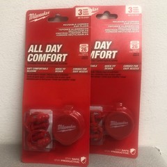 Milwaukee 48-73-3151 Reusable 26 dB Foam Earplugs Red (2) 3 packs