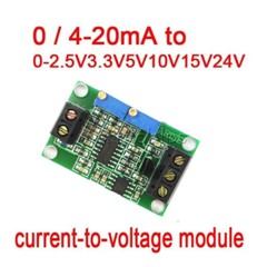 Current to Voltage 0/4-20mA to 0-2.5V3.3V5V10V15V24V Voltage Transmitter Module