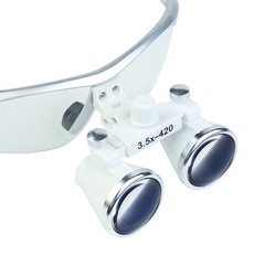 2.5X 3.5X Dentist Loupes Dental Binocular Glass Magnifier with 3W Led Light