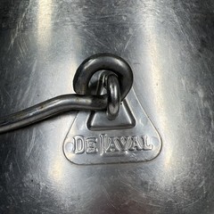 Vintage DeLaval 5 Gallon Stainless Milking Machine Can Pail Bucket