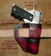 Gary C’s Leather Avenger Left Hand OWB HOLSTER Colt 1911 Combat Commander 4.25″