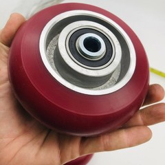 2pk Colson CG-Max Caster Wheel 5 x 2 Polyurethane On Aluminum Maroon 1000lb Capa