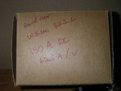NEW: Western Electric Model 321-L Analog 150 Amp Meter, Ammeter.