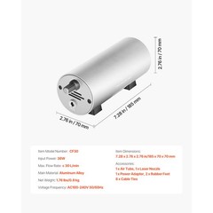 Air Assist Adjustable 30 L/min Air Pump Kit for Laser Engraver and Cutter≥ 20W
