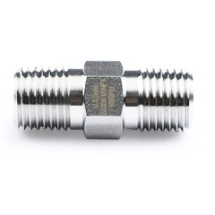 U.S. Solid 304 Stainless Steel Fitting Hex Nipple, NPT 1/4″ Male x 1/4″ Male