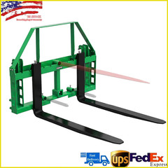 4000 LBS Pallet Fork Frame 2″ Receiver Hitch Skid Steer For John Deere Loader