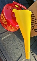 Eagle Steel Safety Gas Can w Funnel 1 Gal Capacity UL10S Type 1 One Gallon Fuel