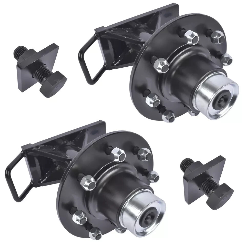 8 Lugs 8000LB 8 x6.5 Shipping Container Wheels Steel Bolt-on Spindle Kits NEW