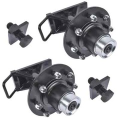 8 Lugs 8000LB 8 x6.5 Shipping Container Wheels Steel Bolt-on Spindle Kits NEW