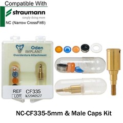 For ITI Straumann Implant Locator Abutment NC/RC 3/4/5mm Male Cap Tool Removable