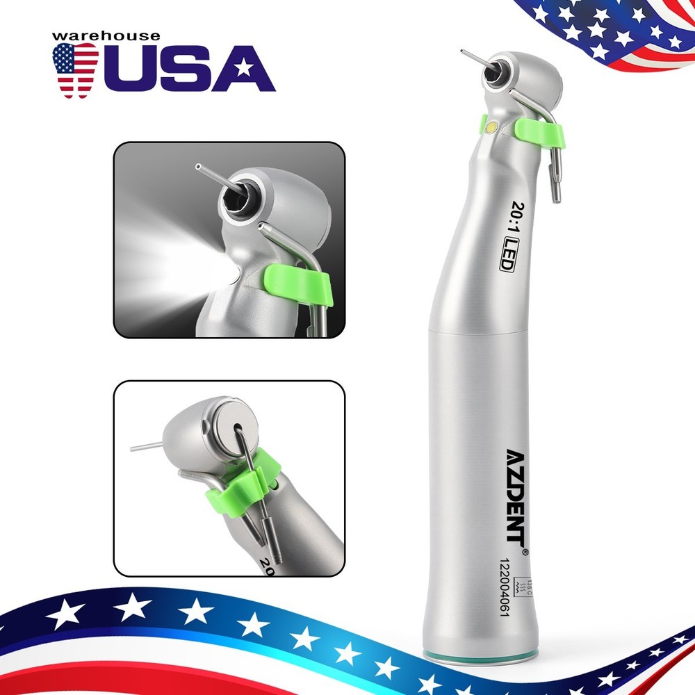 1X Dental E generator LED 20:1 Implant Contra Angle Handpiece fit for W&H Motor