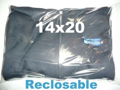 18 EXTRA LARGE 14”x 20” Reclosable Seal-Top Clear 2 Mil Merchandise Bags 14×20