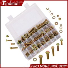 236PCS M6 M8 M10 Heavy Duty Bolts and Nuts Assortment Kit Grade 8.8 Alloy Steel