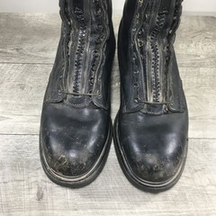 Red Wing 4473 Firefighter Fire Zip Up Logger SuperSole Boots Steel Toe Size 9.5