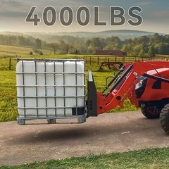 Pallet Fork Frame W/ 2″ Receiver Attachment for Skid Steer Tractor 4000LBS Heavy