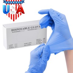 Puncture Resistant Nitrile Gloves Touchscreen Compatible 100pcs Latex Free S-XL