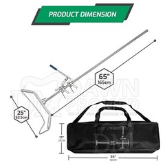 8 Pcs Calf Puller 65″ OB Chain 30″ 45″ 60″ With 3 Handles & Carrying Bag Set